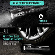 Torche LED Rechargeable Ultra Puissante avec Zoom