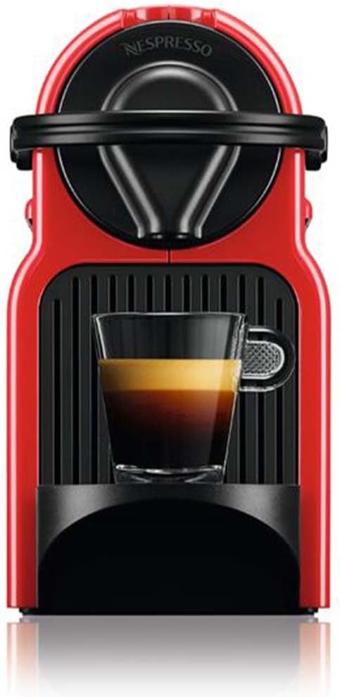 Nespresso™ Krups Macchina da Caffè Inissia Rossa & 100 Capsule in Omaggio