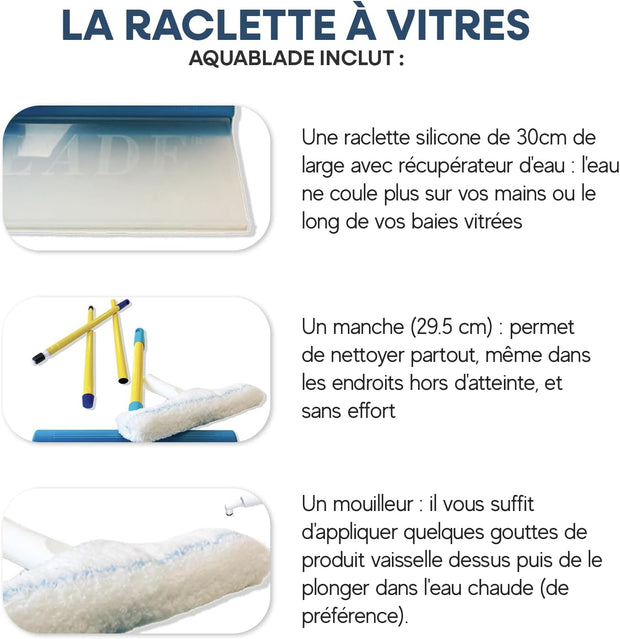 AquaBLADE 5.0 – Kit Vitres Original en Silicone Recyclable