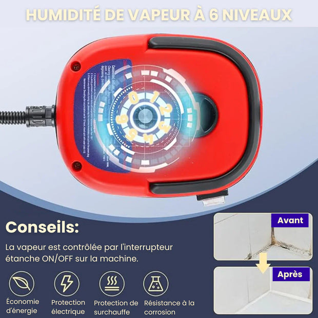 Nettoyeur à Vapeur à Haute Température Portatif