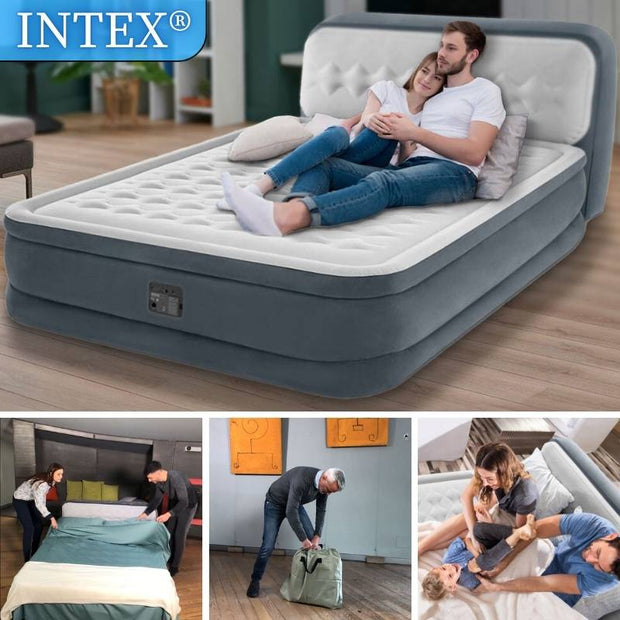 Matelas autogonflant avec tête de lit (BE)