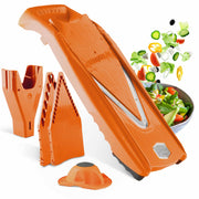 Börner Rabot à légumes V1 ClassicLine Set de base (4 pcs.) • Rabot en V classique + Porte-fruits + disques et insertion de sécurité • Râpe à légumes pour tranches (BE)